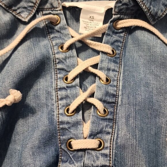 Workshop Republic Pullover Tencil Denim shirt size XS - Picture 4 of 4